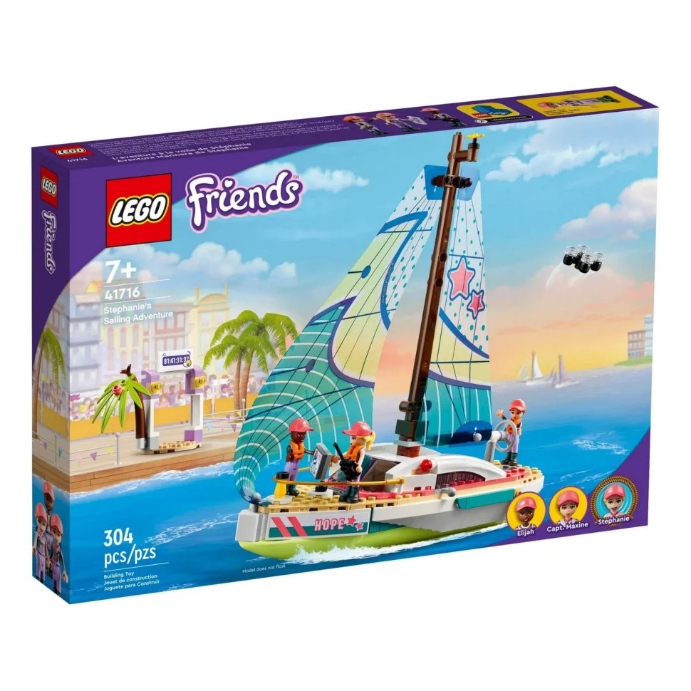 Конструктор LEGO Friends Приключения Стефани на парусной лодке 41716