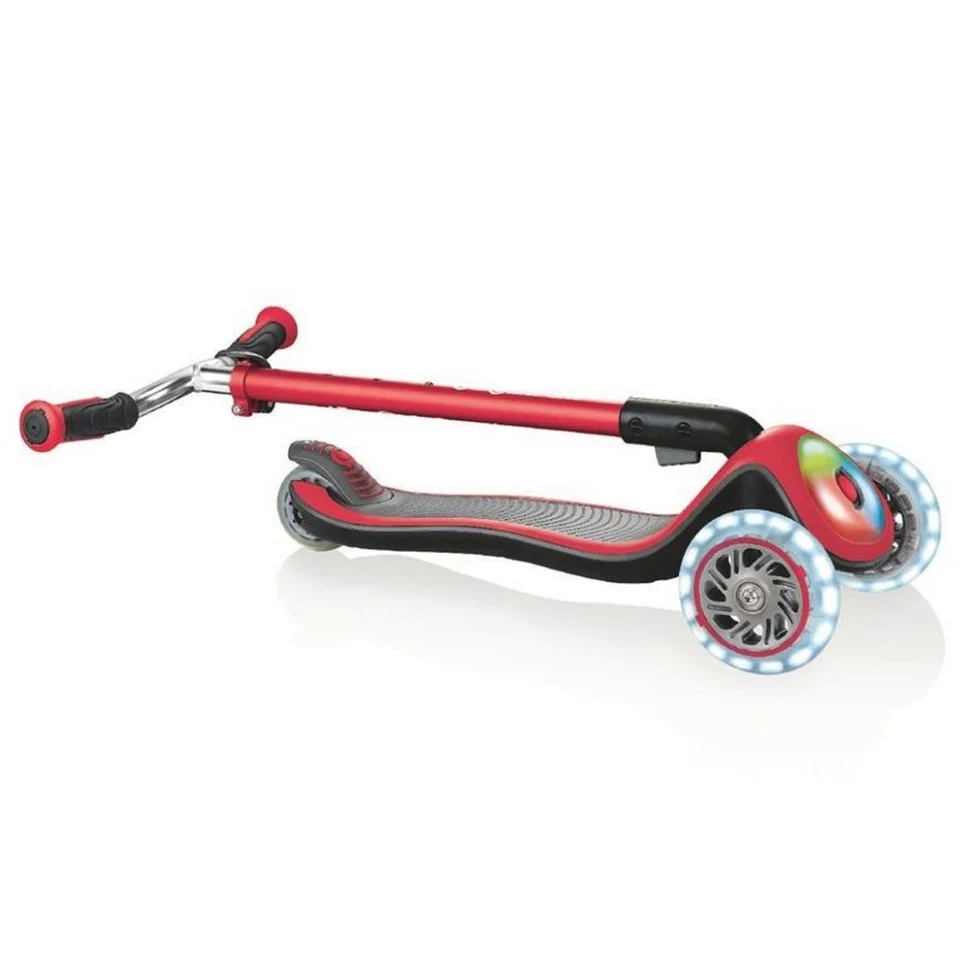Детский трехколесный самокат ELITE PRIME GLOBBER 444-802 красный, колеса с подсветкой