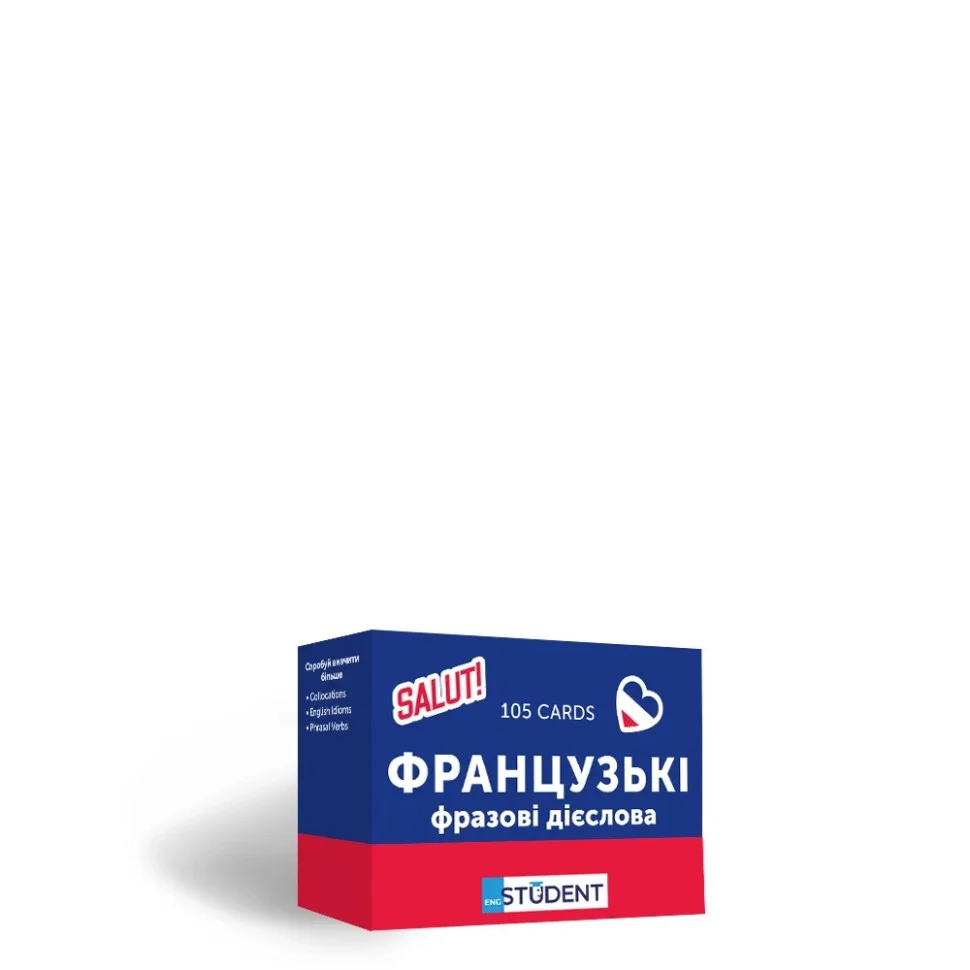 Карточки для изучения Французские фразовые глаголы English Student 591225960 фран-укр 105 карточек