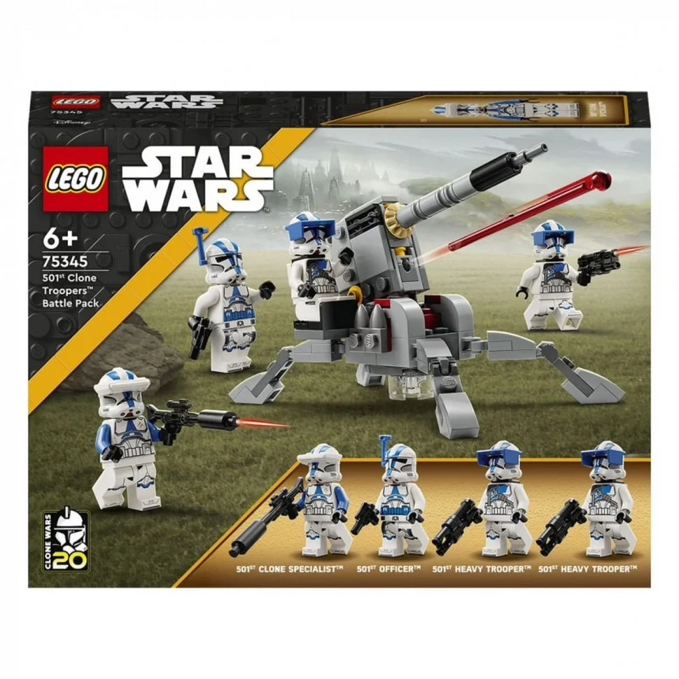 Конструктор LEGO Star Wars TM Бойовий загін бійців-клонів 501-го легіону 75345