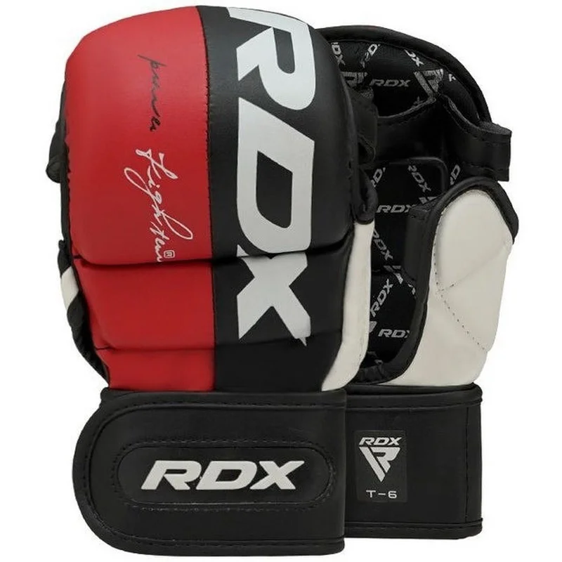 Рукавиці для ММА T6 Plus Rex RDX Inc Limited GGR-T6R-S+ Red, S (капа в комплекті)