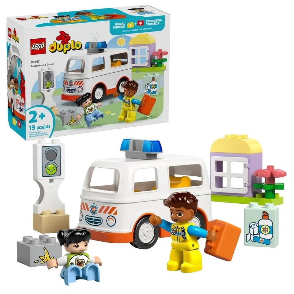 Конструктор Швидка допомога та водій LEGO 10447, 19 деталей