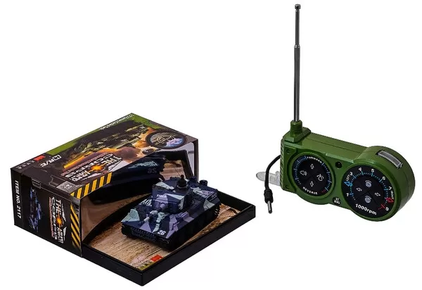 Танк микро на радиоуправлении 1:72 Tiger со звуком