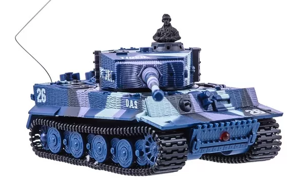 Танк микро на радиоуправлении 1:72 Tiger со звуком