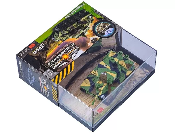Танк микро на радиоуправлении 1:72 Tiger со звуком