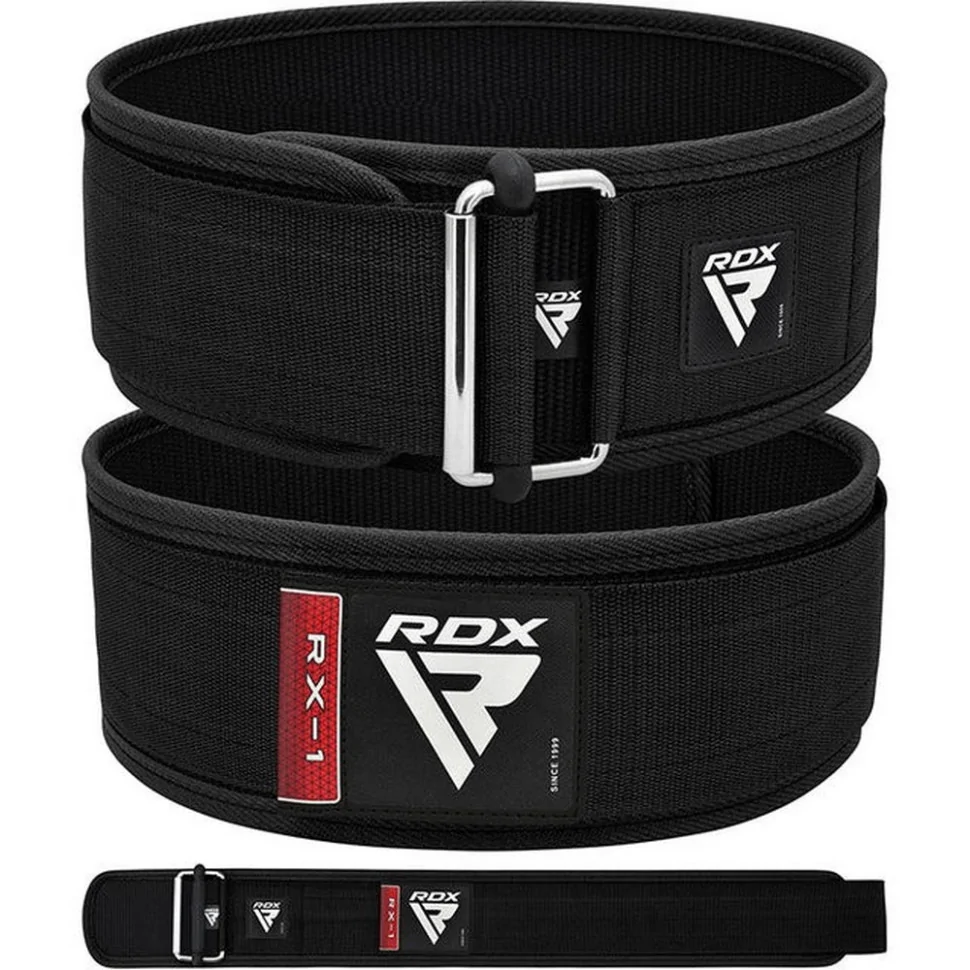 Пояс для важкої атлетики RX1 Weight Lifting Belt RDX Inc Limited WBS-RX1B-S, Black, S