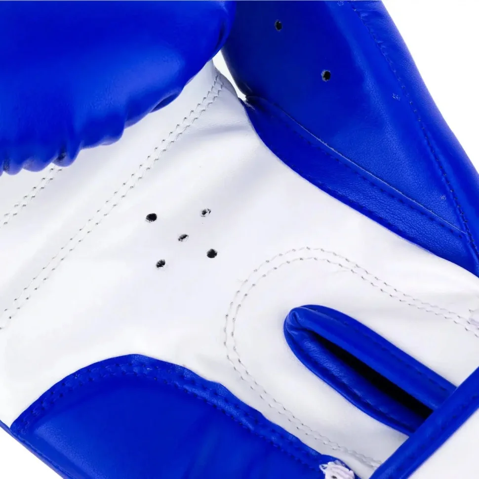 Боксерські рукавиці PowerPlay PP_3004JR_6oz_Blue/White, Синьо-білі 6 унцій