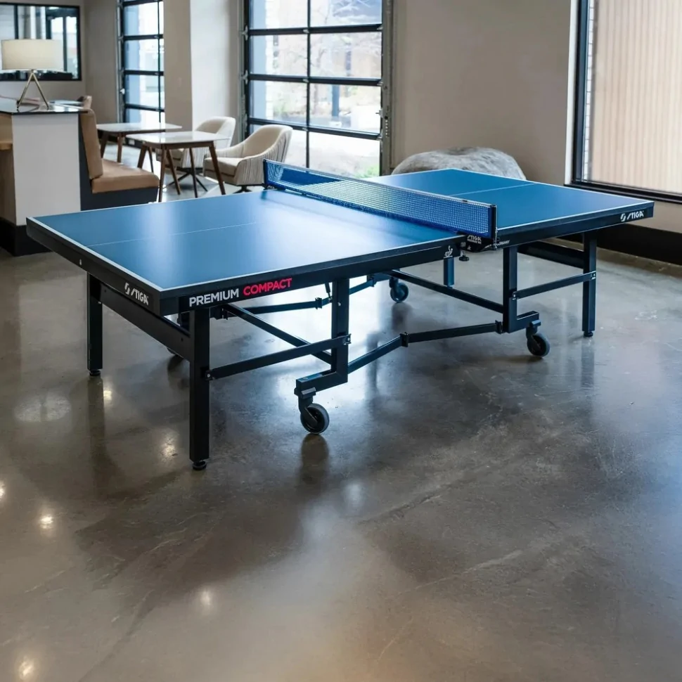Тенісний стіл Premium Compact ITTF Stiga 931475 Blue 274х152,5х76 см