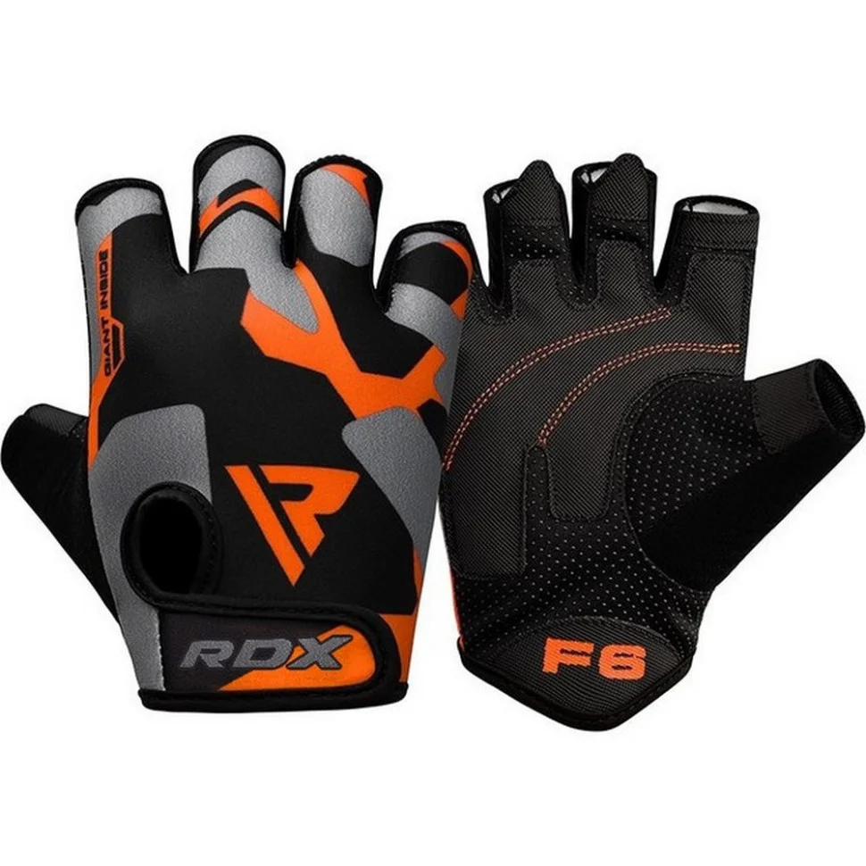 Перчатки для фитнеса F6 Sumblimation RDX Inc Limited WGS-F6O-XL, Orange, XL