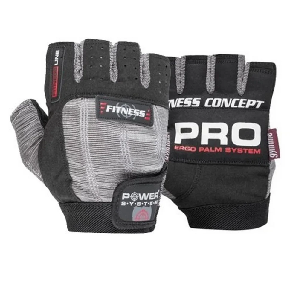 Перчатки для фитнеса Fitness Power System PS-2300_S_Black-grey, S 18 см