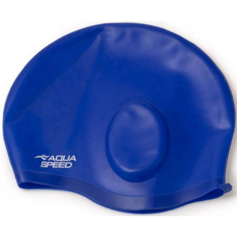 Шапочка для плавання EAR CAP Comfort 9891 Aqua Speed 289-01 синій, OSFM