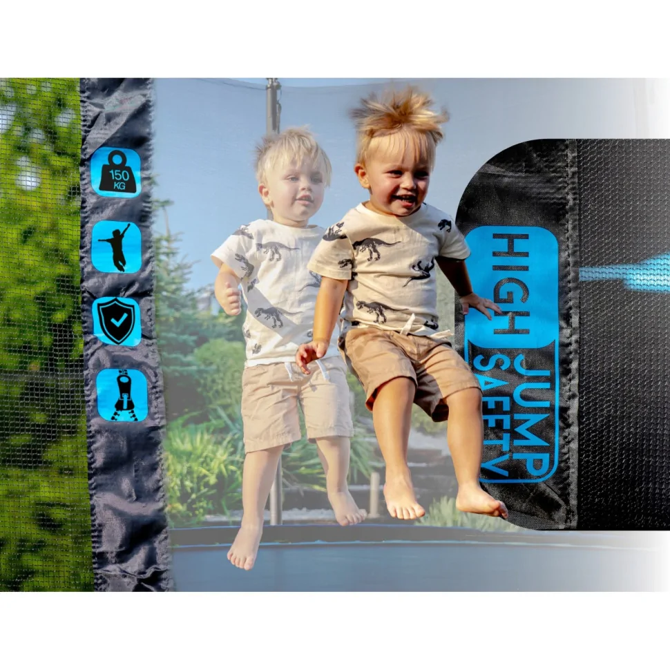 Батут с внутренней сеткой Thunder INSIDE-ULTRA-12FT-BLUE Black/Blue 374 см 