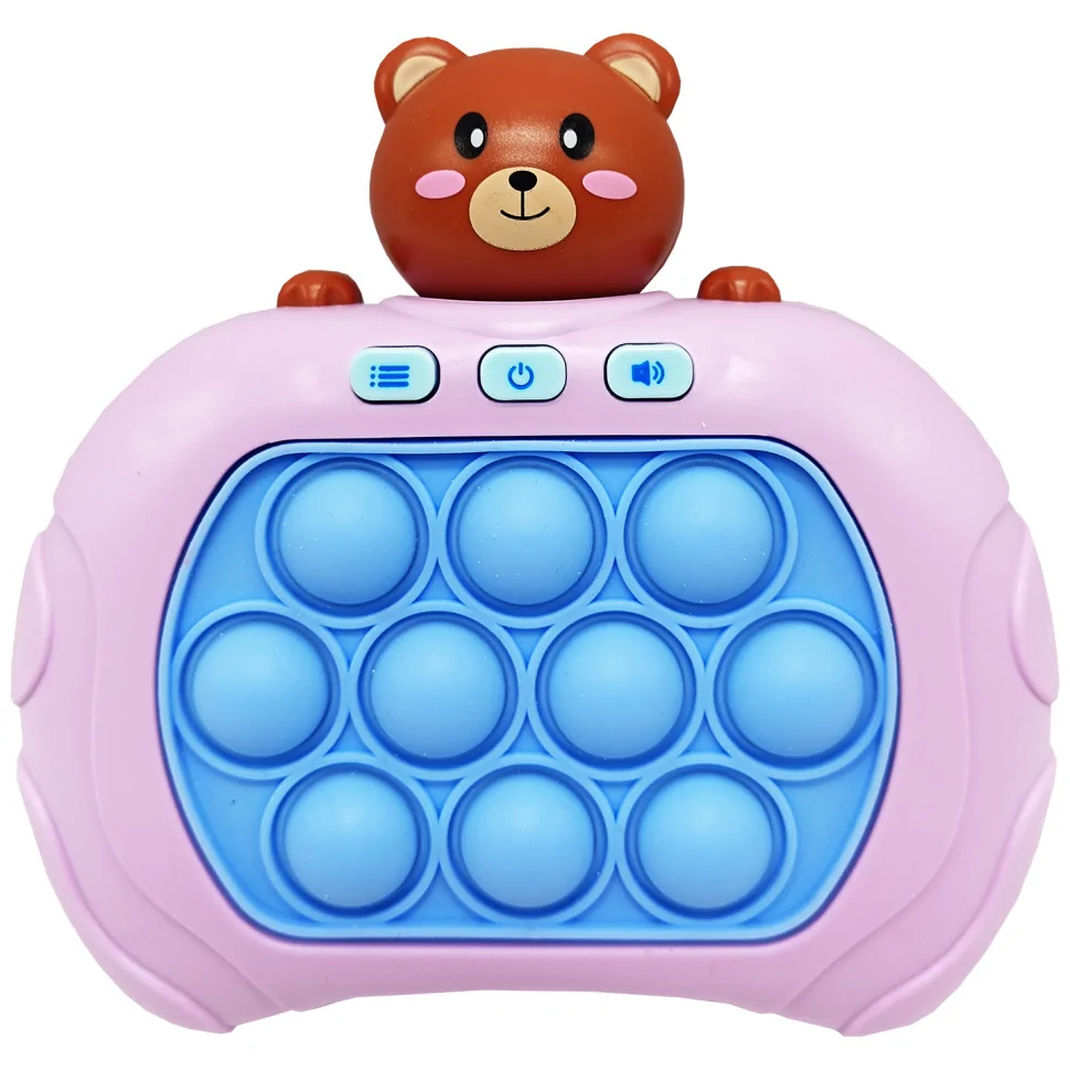 Электронная приставка Pop It консоль Quick Push Puzzle Game Fast Bambi 01-06-02(Violet) антистресс