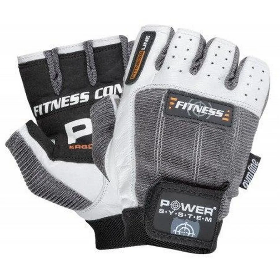 Перчатки для фитнеса Fitness Power System PPS-2300_L_Grey-White, L 20 см