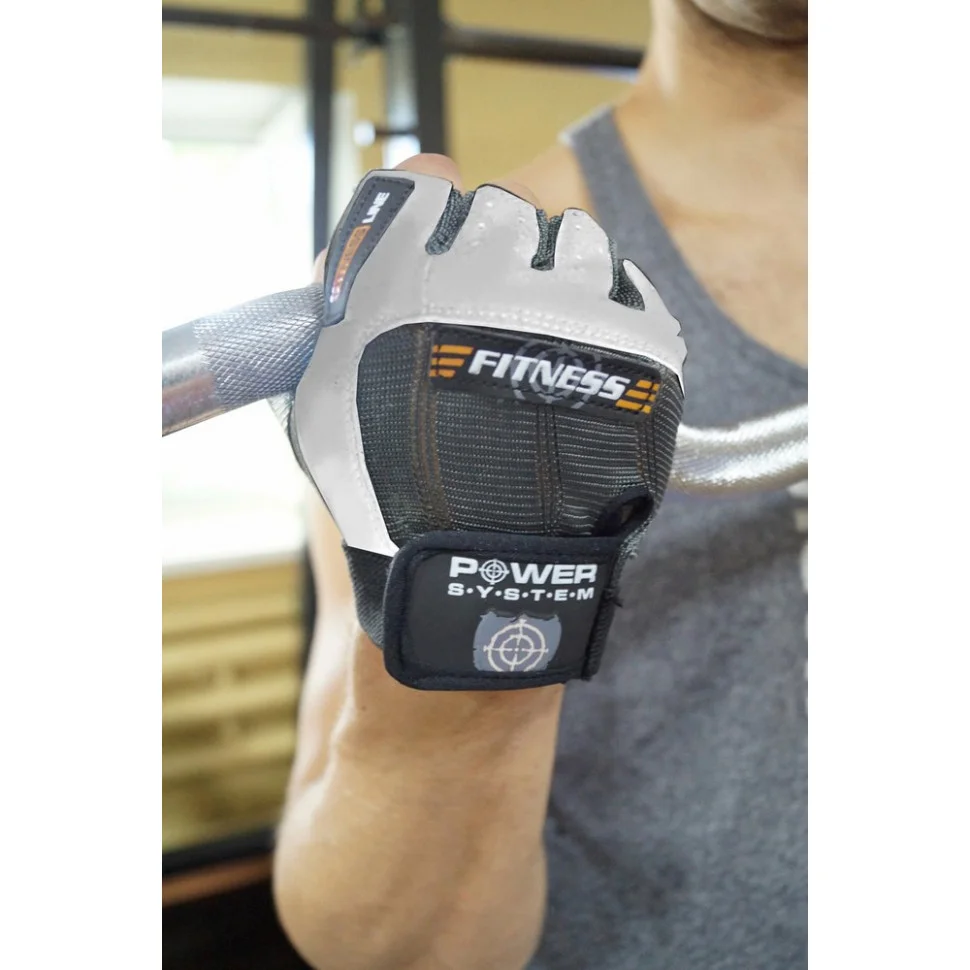 Перчатки для фитнеса Fitness Power System PPS-2300_L_Grey-White, L 20 см