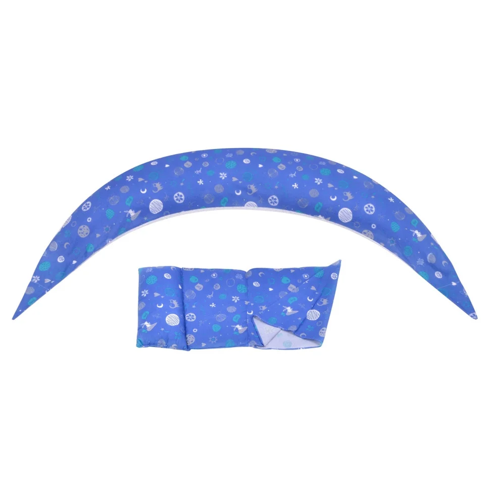 Подушка для вагітних і для годування Nuvita 10 в 1 DreamWizard Синя NV7100BLUE