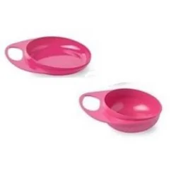 Тарілка Nuvita для годування Easy Eating 2шт. рожева, глибока і дрібна NV8461Pink