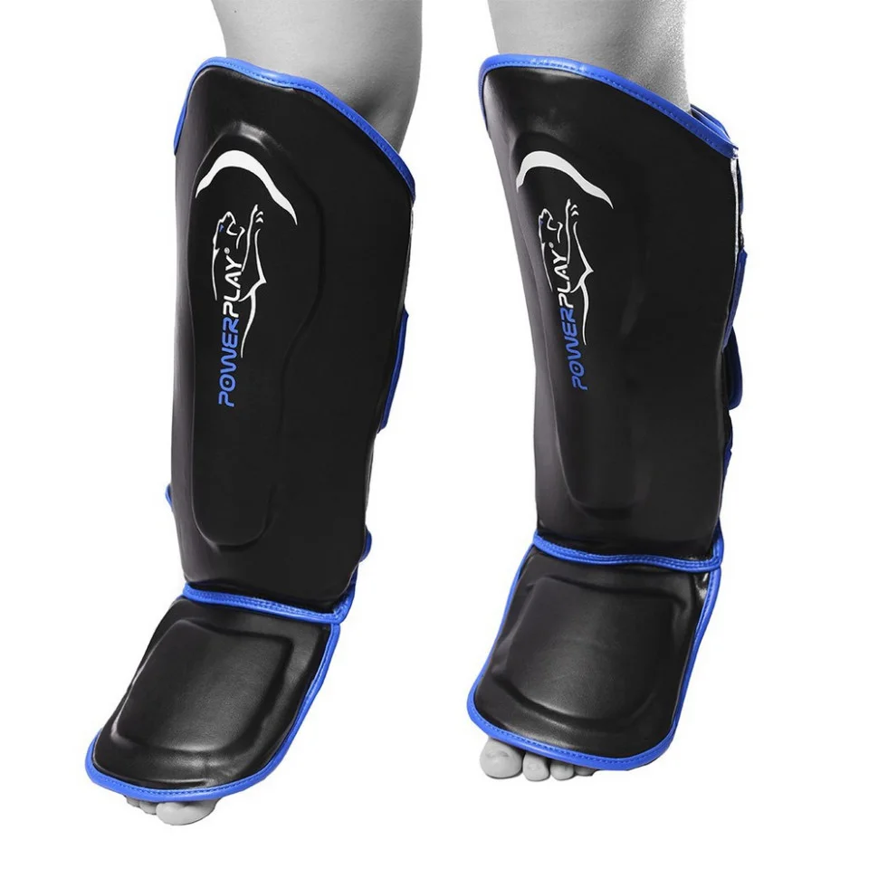 Захист гомілки і стопи PowerPlay PP_3052_S_Black_Blue, S
