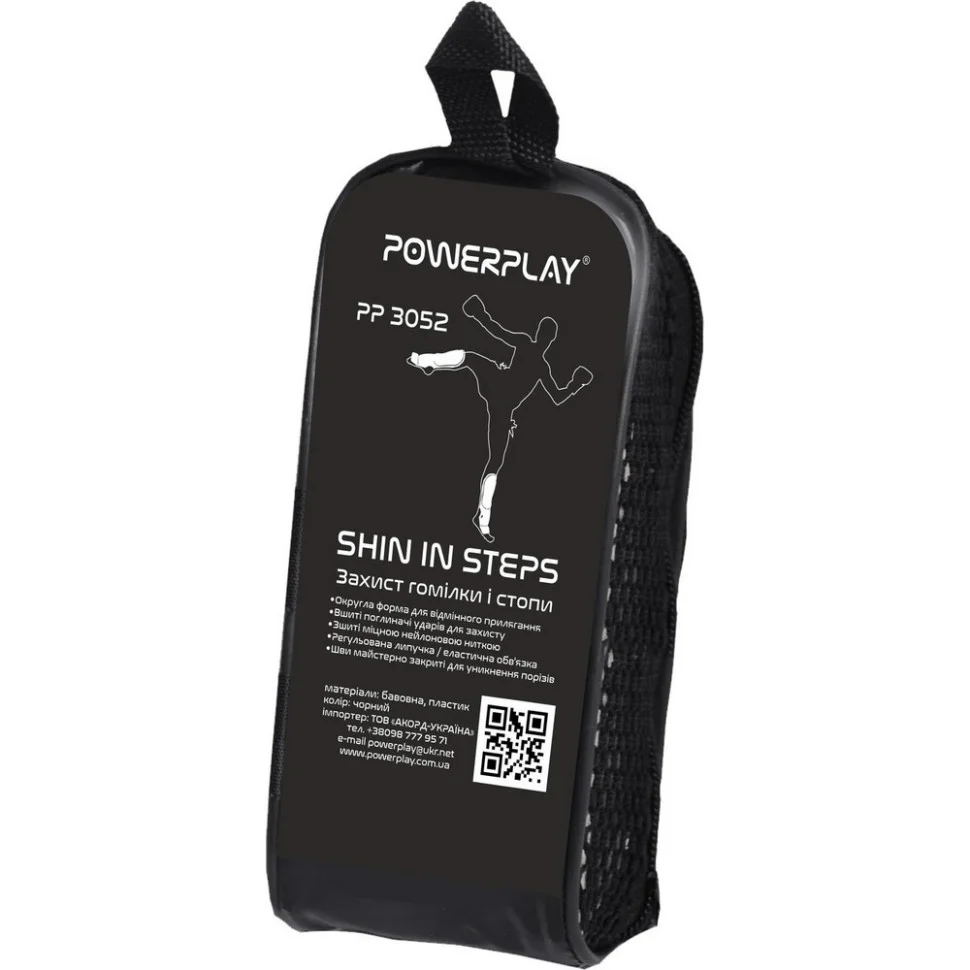 Захист гомілки і стопи PowerPlay PP_3052_S_Black_Blue, S