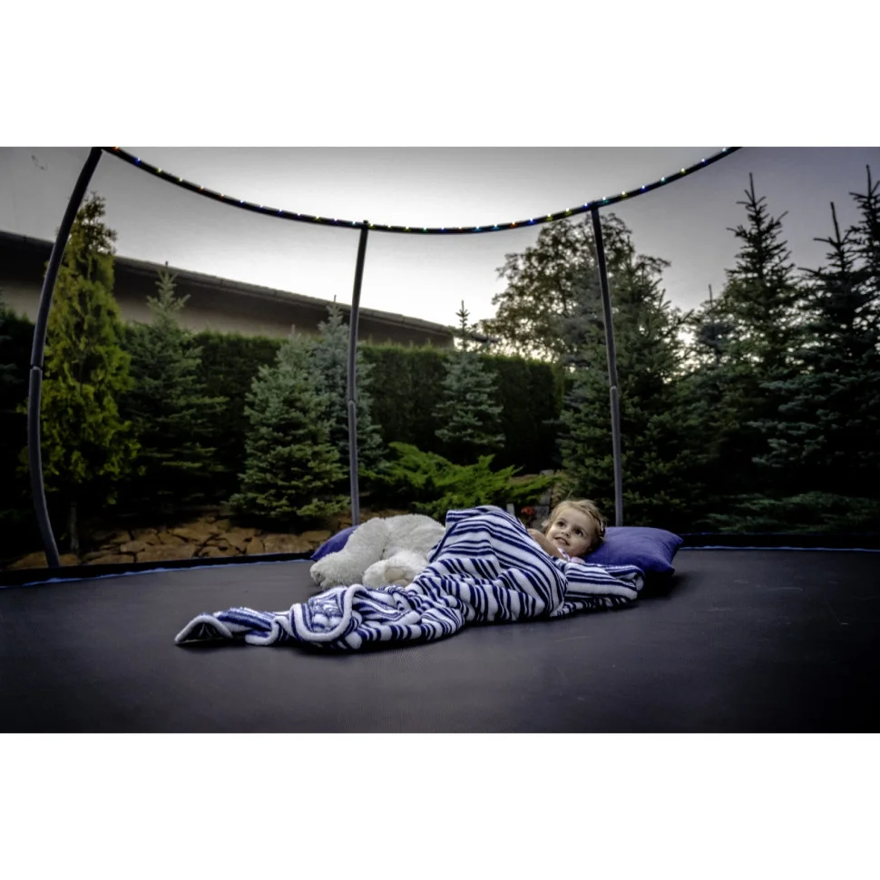 Батут із внутрішньою сіткою Thunder INSIDE-ELITE-8FT-BLUE Black/Blue 255 см