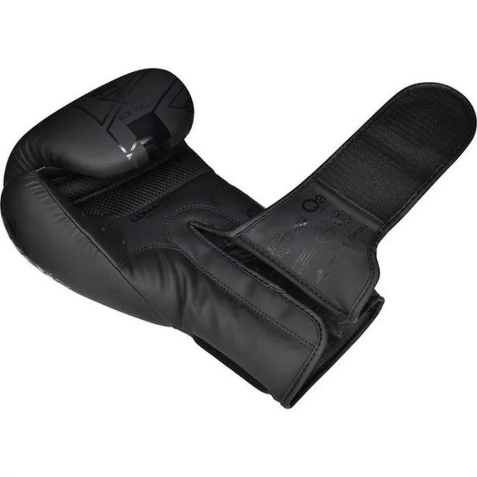 Боксерські рукавиці F6 Kara Matte RDX Inc Limited BGR-F6MB-12OZ, Black 12 унцій (капа в комплекті)