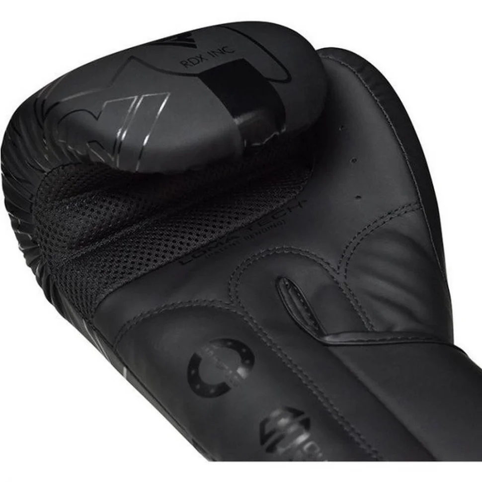 Боксерські рукавиці F6 Kara Matte RDX Inc Limited BGR-F6MB-12OZ, Black 12 унцій (капа в комплекті)