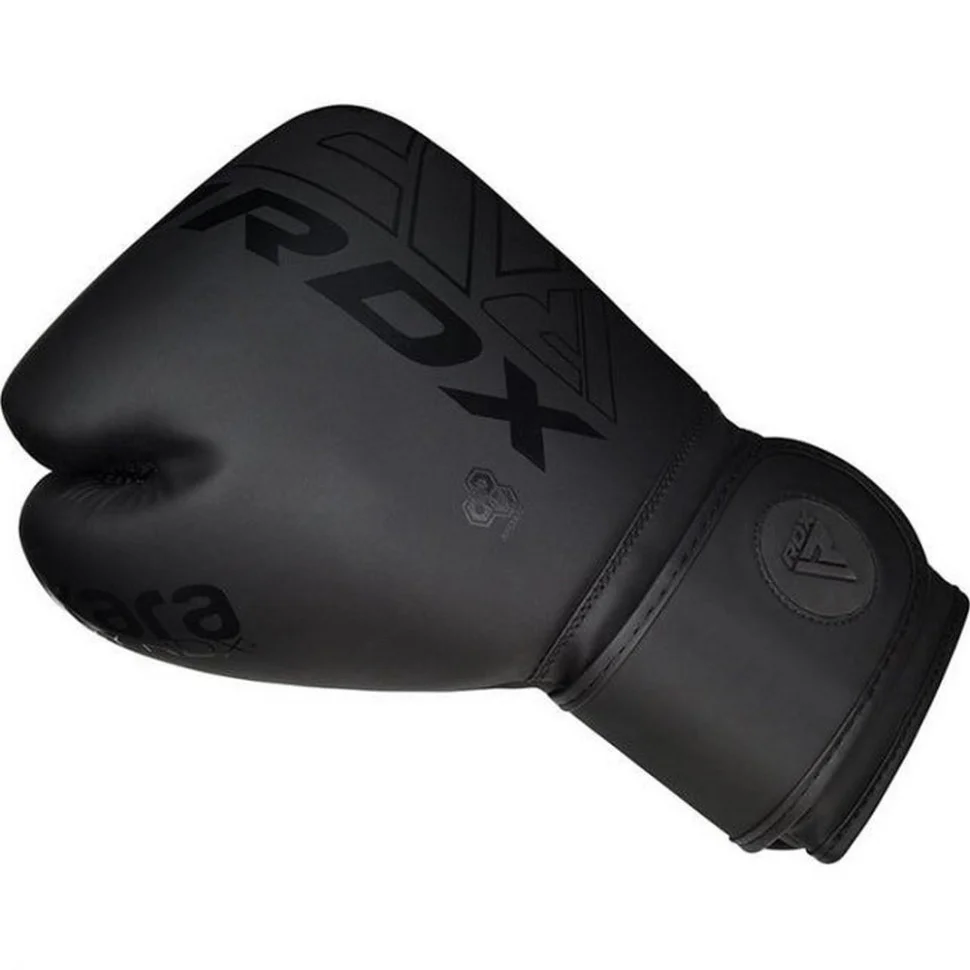 Боксерські рукавиці F6 Kara Matte RDX Inc Limited BGR-F6MB-12OZ, Black 12 унцій (капа в комплекті)