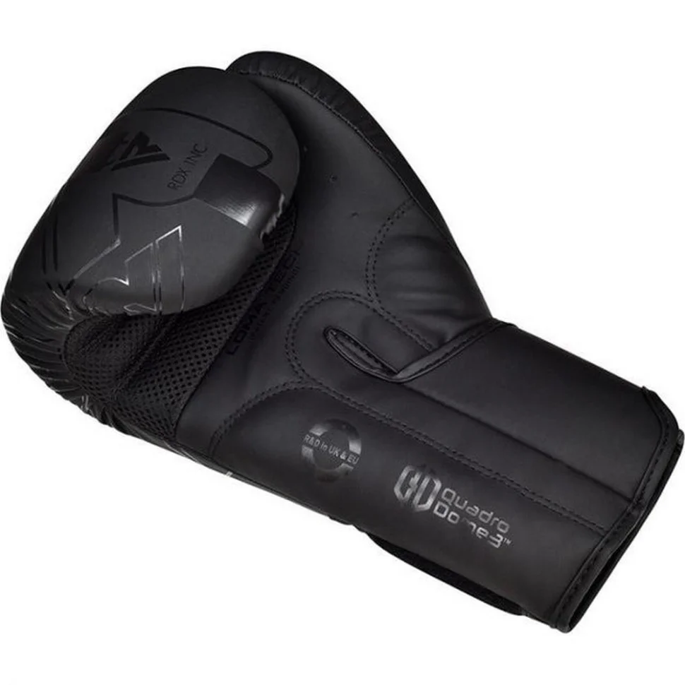 Боксерські рукавиці F6 Kara Matte RDX Inc Limited BGR-F6MB-12OZ, Black 12 унцій (капа в комплекті)