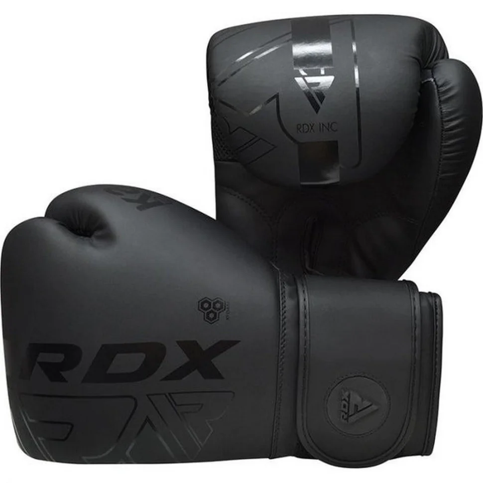 Боксерські рукавиці F6 Kara Matte RDX Inc Limited BGR-F6MB-12OZ, Black 12 унцій (капа в комплекті)