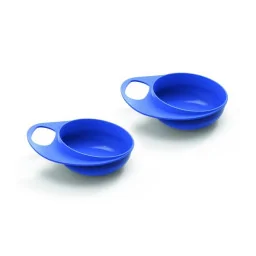 Тарілка Nuvita для годування Easy Eating глибока 2шт. синя NV8431Blue Тарілка Nuvita для годування Easy Eating глибока 2шт. синя NV8431Blue