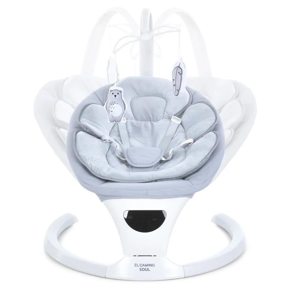 Заколисуючий центр-шезлонг SOUL Bambi ME 1175 Light Gray