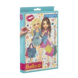 Блокнот А5 "Бриллиантовая роспись" Besties 961006 в твердом переплете