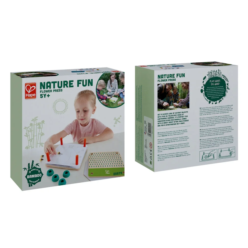 Прес для квітів Гербарій із фарбами Hape E5574 Nature Fun