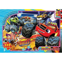 Дитячий пазл "Blaze" G-Toys ZE020 плакат 117 елементів