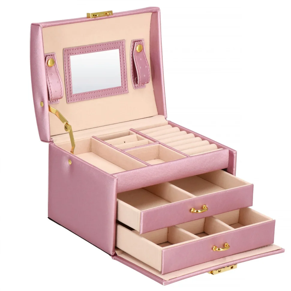 Шкатулка для украшений и бижутерии Springos HA1077 17.5x14x12.5 см