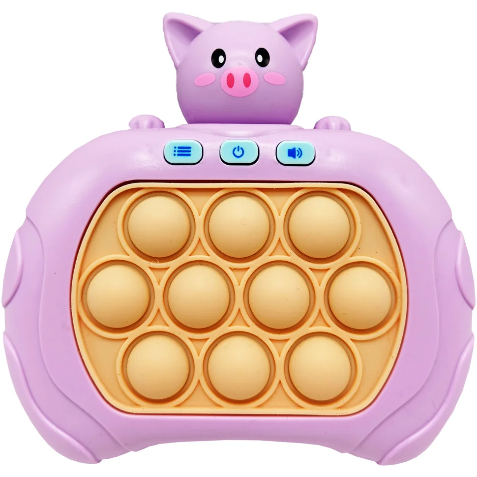 Електронна приставка Pop It консоль Quick Push Puzzle Game Fast Bambi 01-06-05(Violet) антистрес
