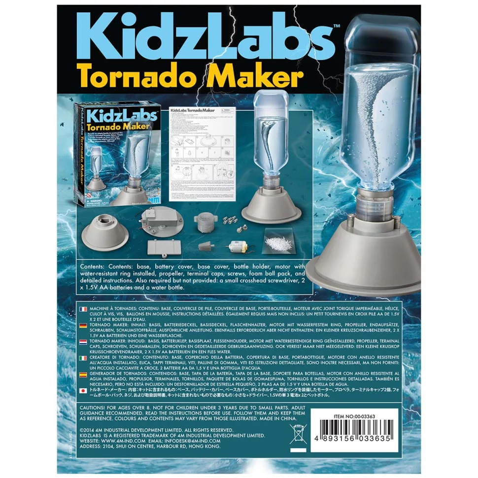 Набір для досліджень Торнадо 4M 00-03363 серія KidzLabs