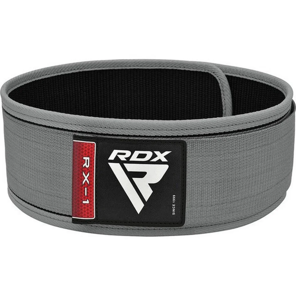 Пояс для важкої атлетики RX1 Weight Lifting Belt RDX Inc Limited WBS-RX1G-S, Grey, S