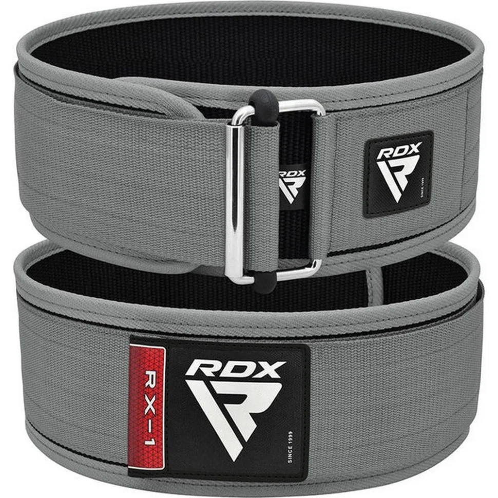 Пояс для важкої атлетики RX1 Weight Lifting Belt RDX Inc Limited WBS-RX1G-S, Grey, S