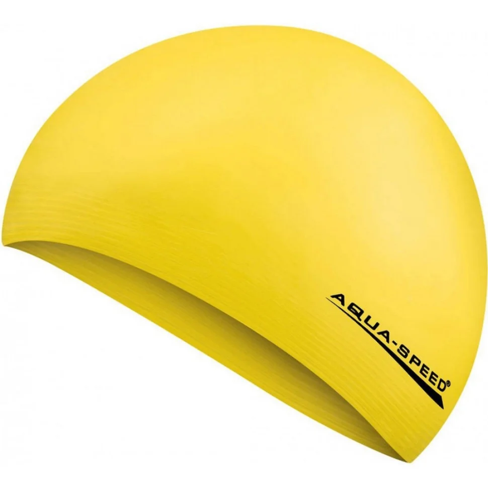 Шапка для плавания SOFT LATEX 5731 Aqua Speed 122-18 желтый, OSFM