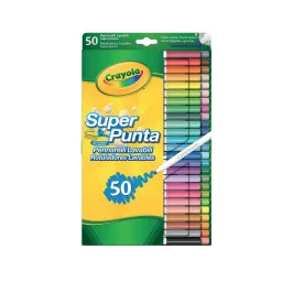 Набор фломастеров Supertips Crayola 7555 washable, 50 шт