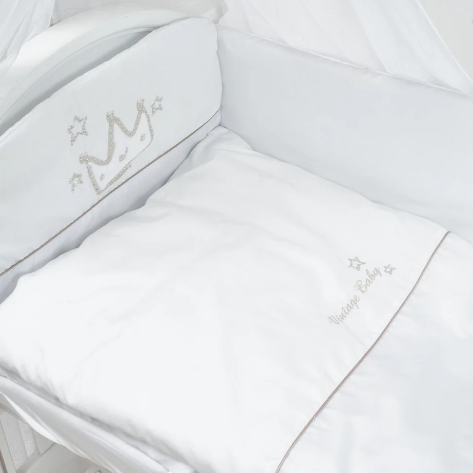 Детский постельный комплект Romantic Vintage Baby Twins 4024-R-004, 7 элементов