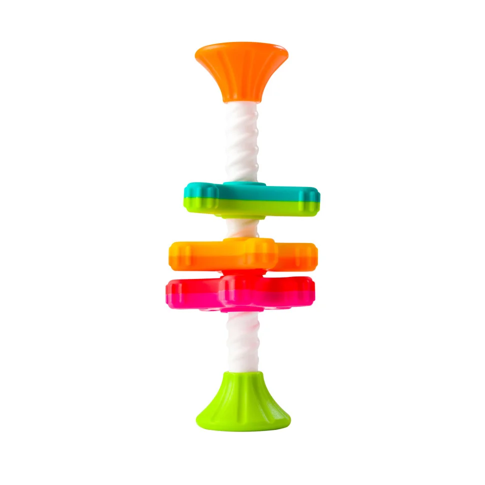 Пирамидка-спинер MiniSpinny Fat Brain Toys FA134-1 Тактильная 