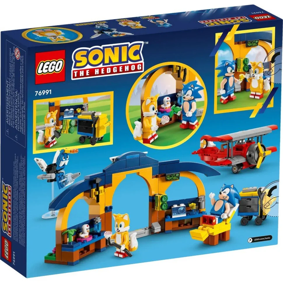 Конструктор Майстерня Тейлз та літак Торнадо LEGO 76991, 376 деталей