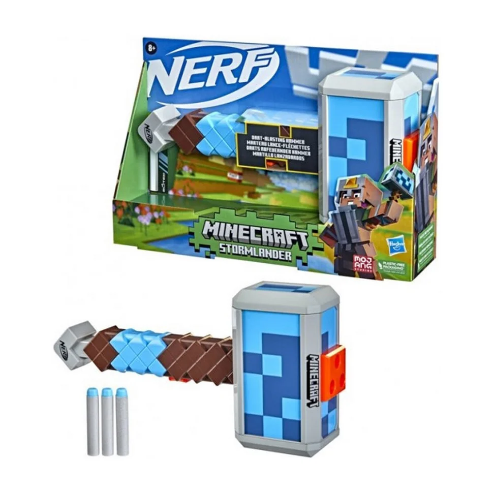 Бластер NERF Майнкрафт Молот Штормландер Hasbro F4416
