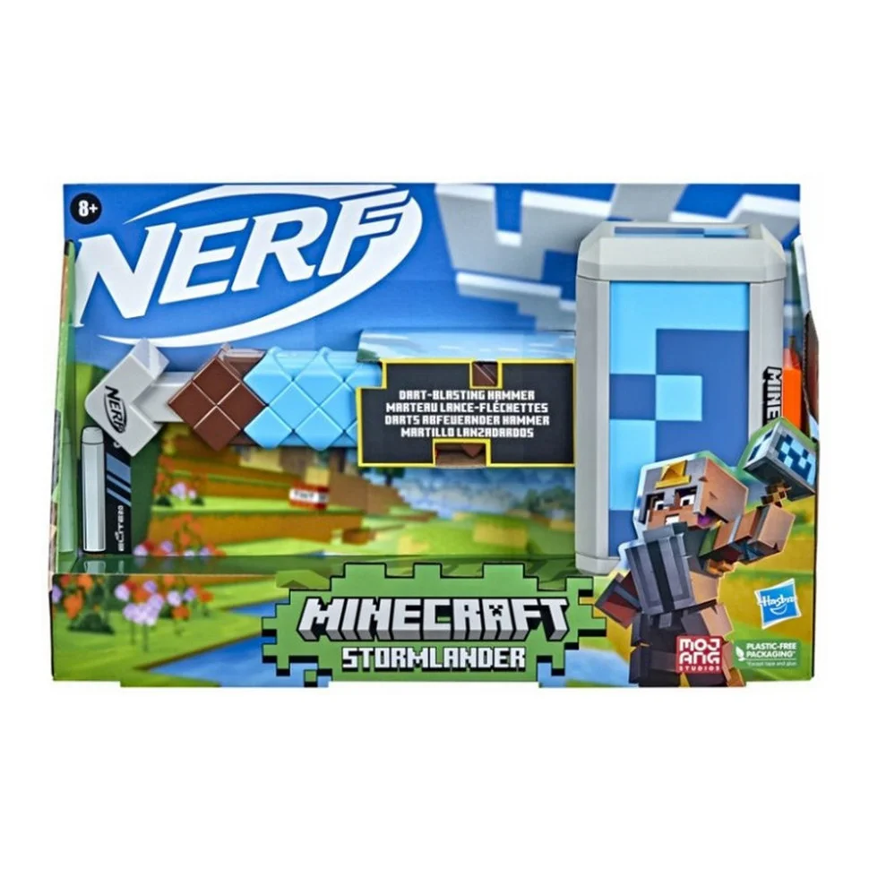 Бластер NERF Майнкрафт Молот Штормландер Hasbro F4416