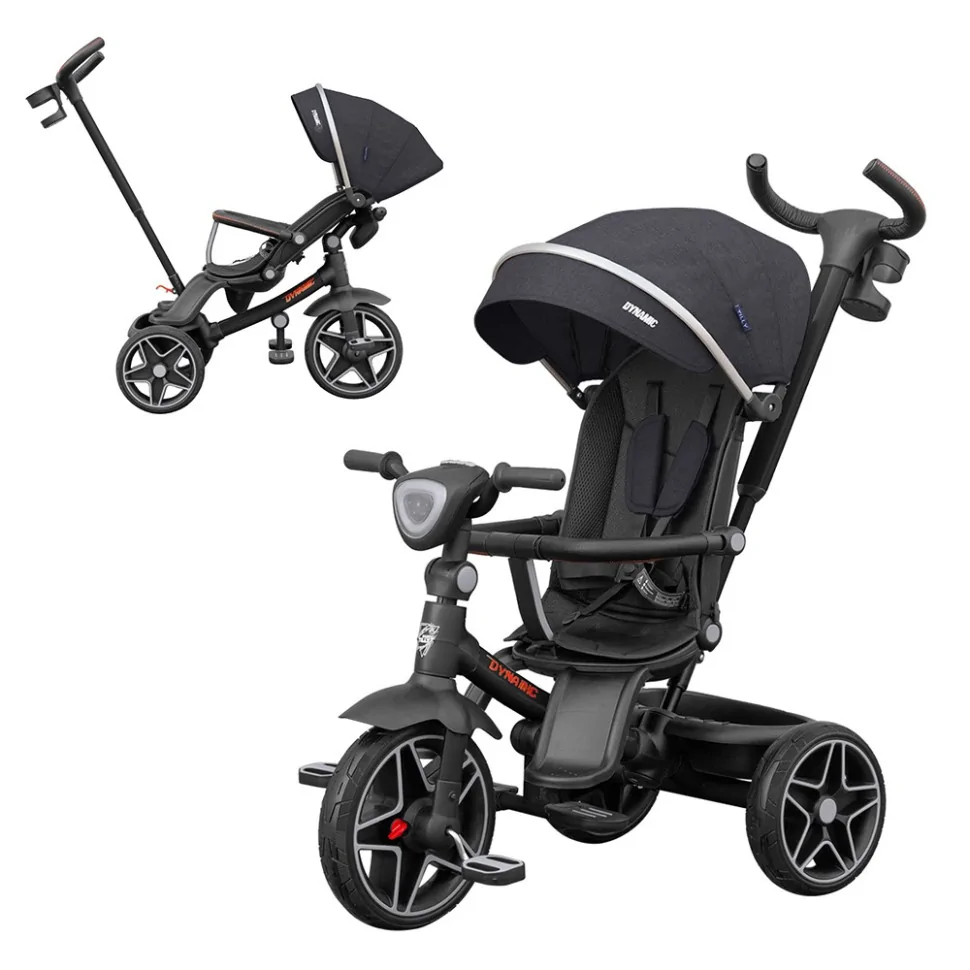 Детский трехколесный велосипед DYNAMIC Tilly T-3810 BLACK, черный