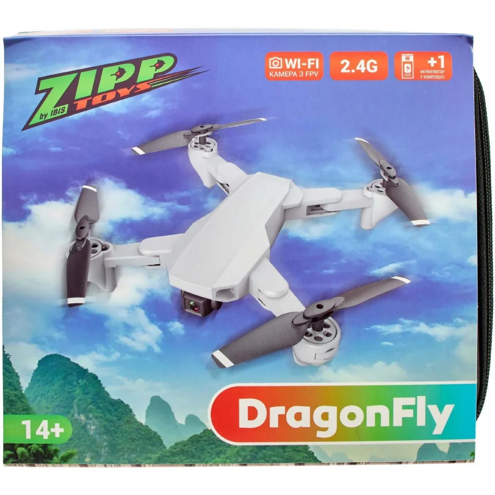 Квадрокоптер DragonFly ZIPP Toys S19 с камерой и дополнительным аккумулятором
