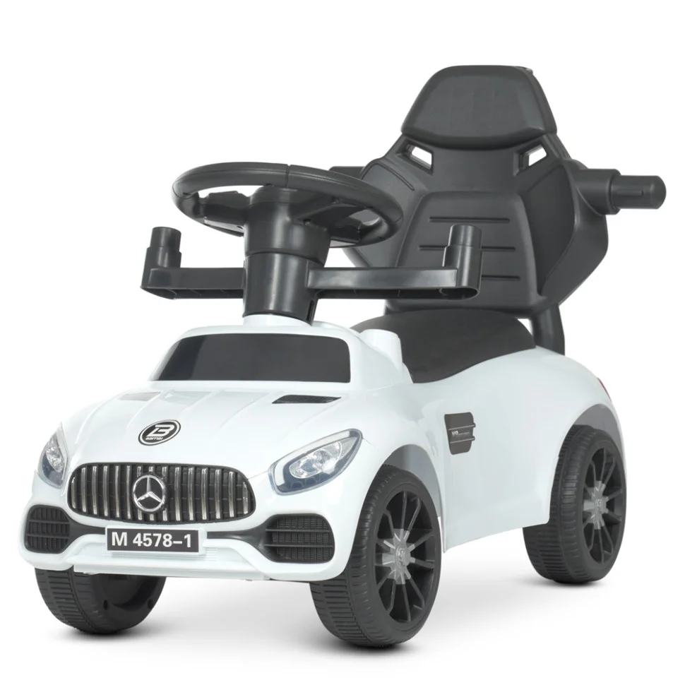 Каталка-толокар Bambi Racer M 4578-1 Білий музичний