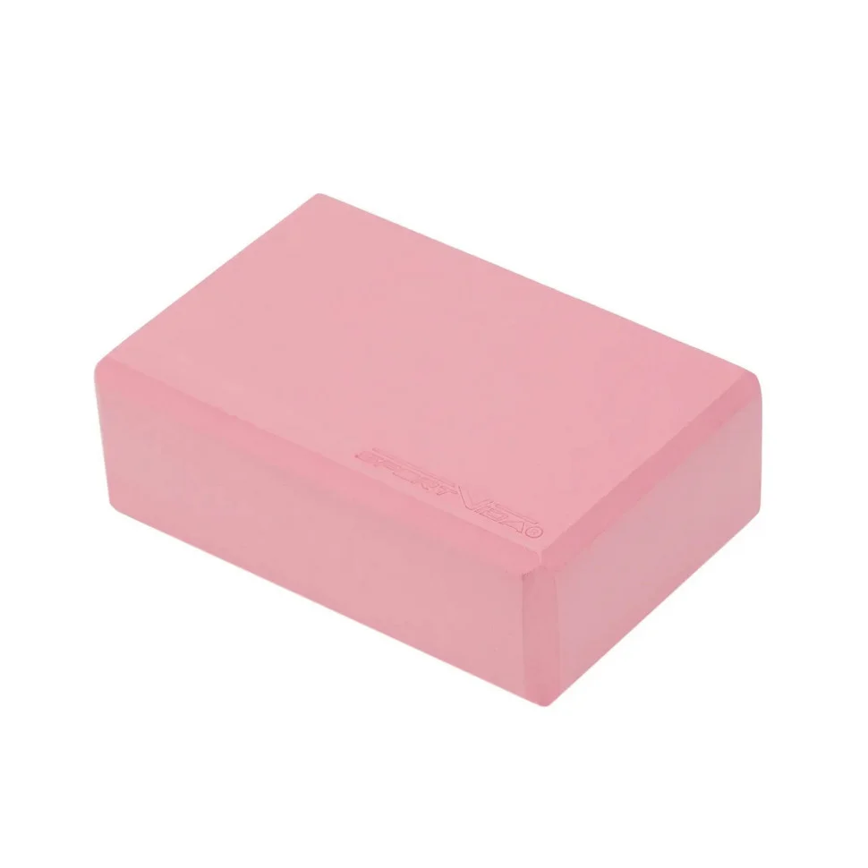 Блок для йоги SportVida SV-EZ0066 Pink, EVA 23 x 15 x 7.6 см 